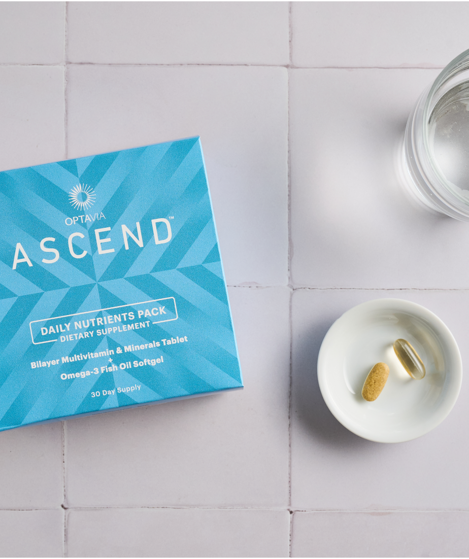 Optavia Ascend Daily Nutrients Pack.
